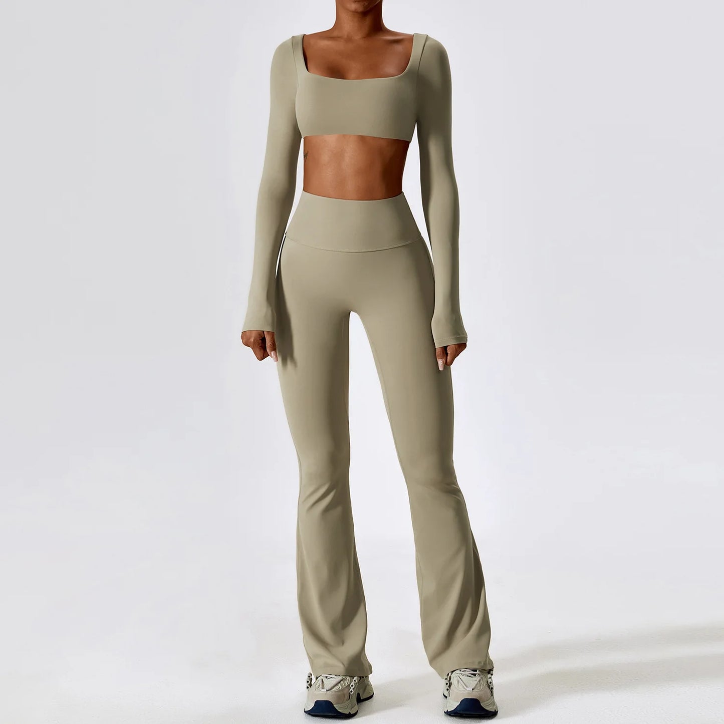 SOFTSTRENGTH™ Seamless 2-Piece Set (Leggings + Long Sleeve Crop Bra)
