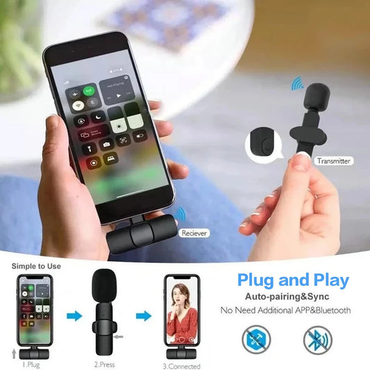 Noise-Canceling Wireless Mic for All Phones! – Crystal Clear Audio Anywhere You Go!