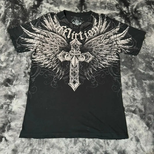 PAINSTAR™ Y2K Affliction Tee (Oversized Vintage Graphic)